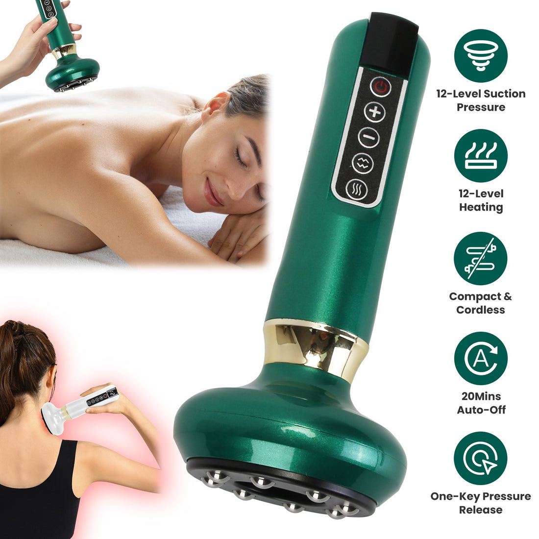 Smart Vacuum Cupping Massager for Slimming and Relaxation